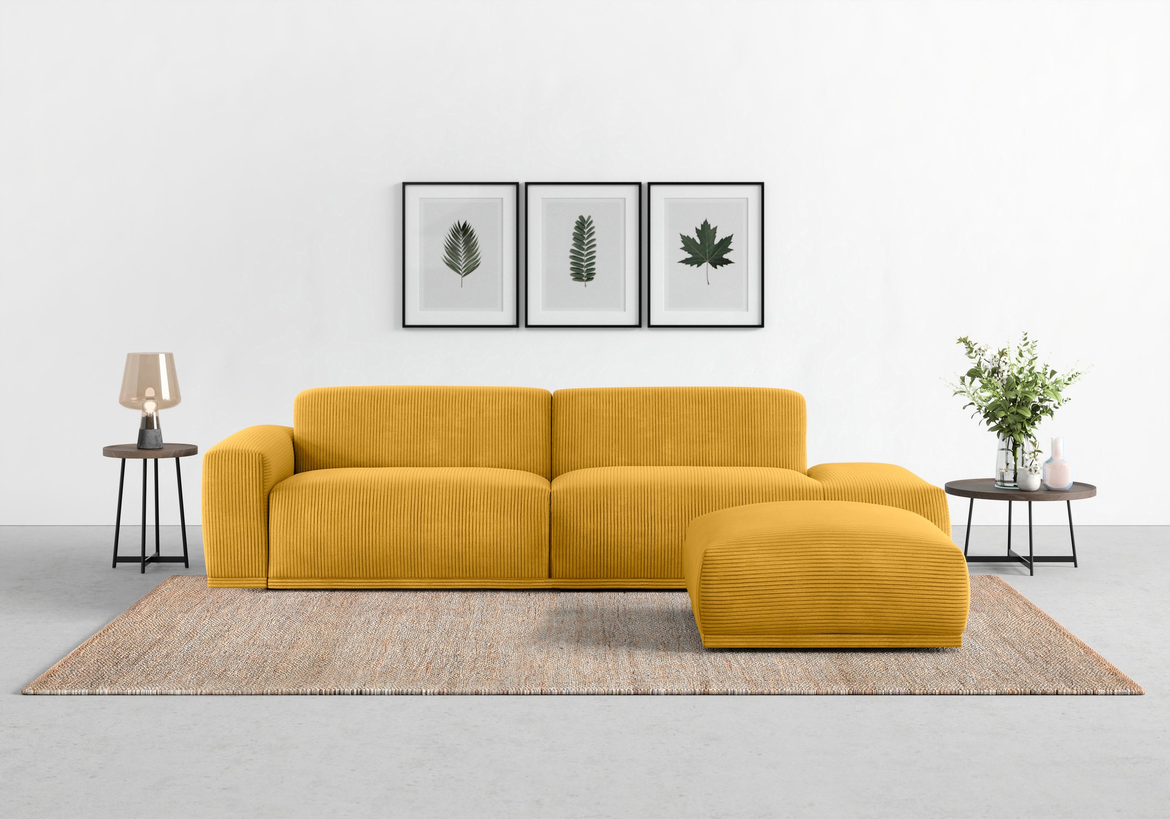 TRENDMANUFAKTUR Big-Sofa "Braga, mit hochwertigem Kaltschaum, Megasofa, in günstig online kaufen