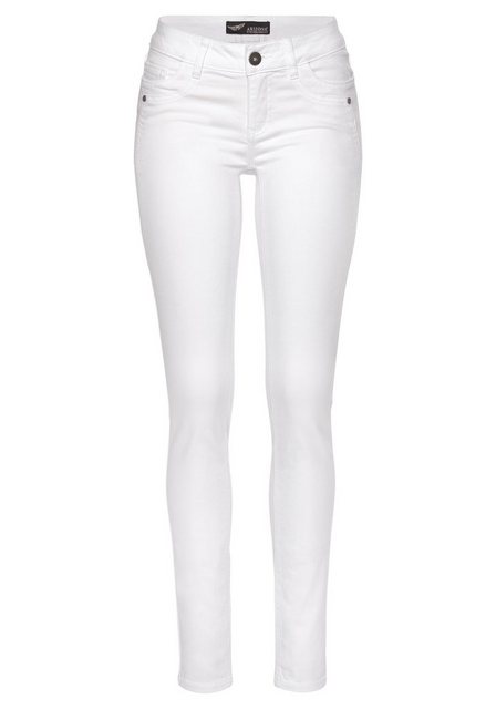 Arizona Skinny-fit-Jeans mit Keileinsätzen Low Waist günstig online kaufen