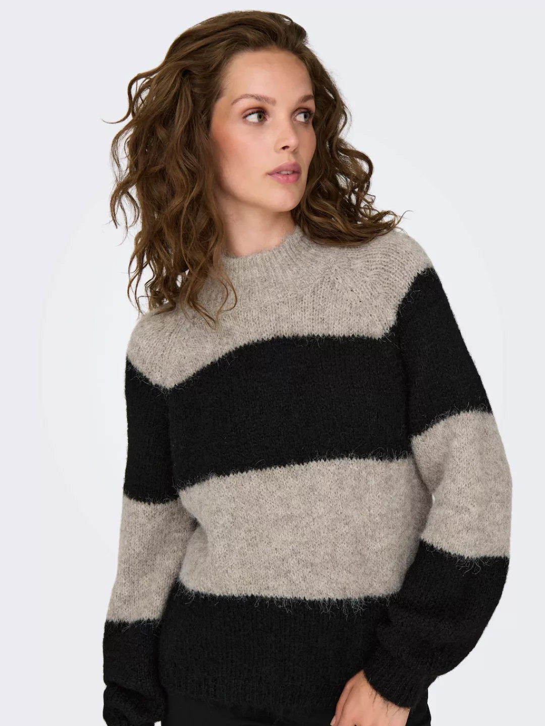 JACQUELINE de YONG Strickpullover Strickpullover Hoher Kragen Langarm 8009 günstig online kaufen