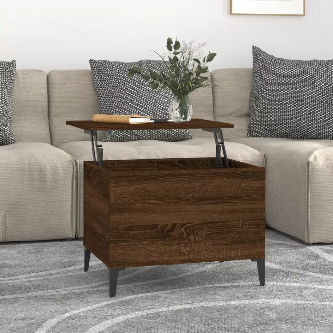 Vidaxl Couchtisch Braun Eichen-optik 60x44,5x45 Cm Holzwerkstoff günstig online kaufen