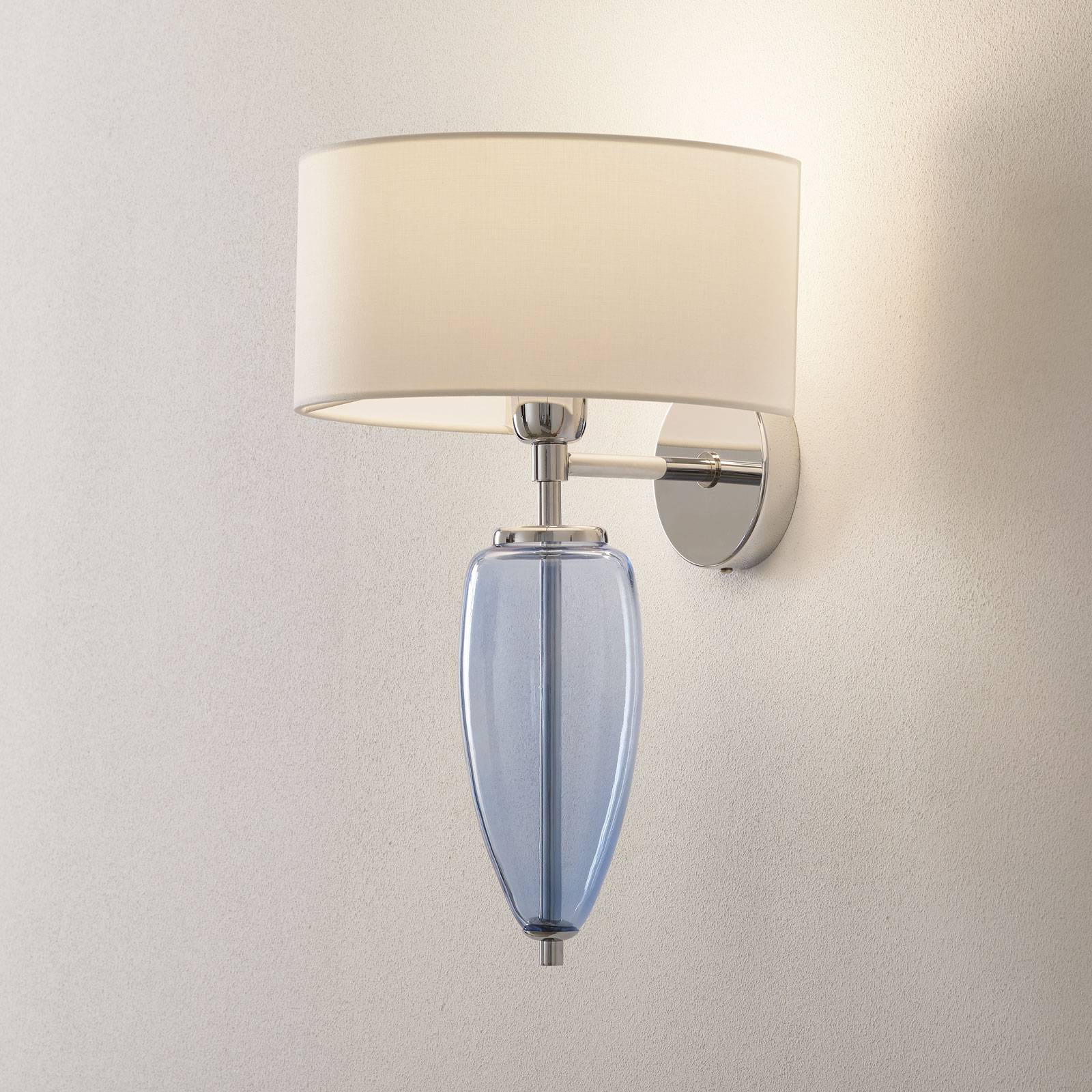Wandlampe Show Ogiva mit Glaselement blau günstig online kaufen