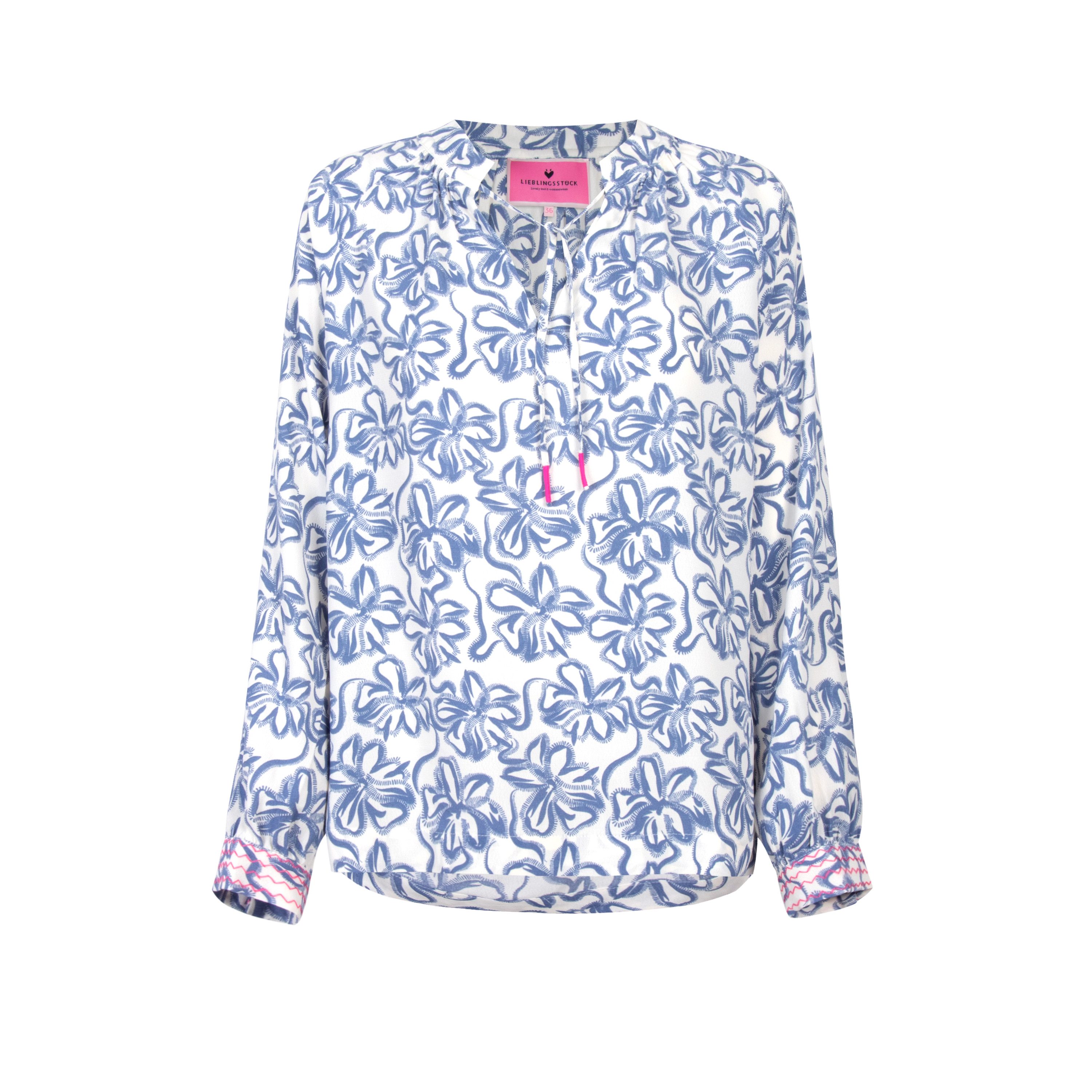 Lieblingsstück Schlupfbluse RukaniL mit Blumenprint günstig online kaufen