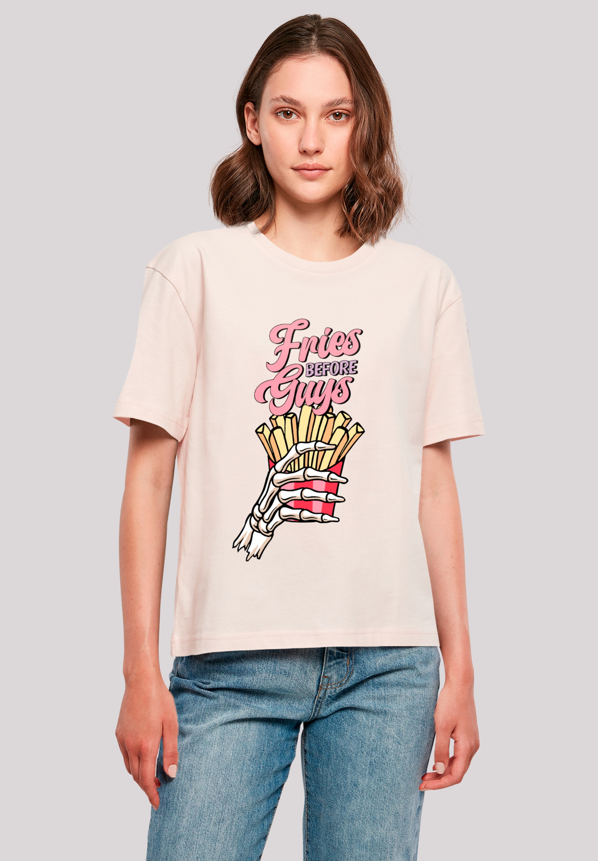 F4NT4STIC T-Shirt "Anti Valentinstag Fries", Premium Qualität günstig online kaufen