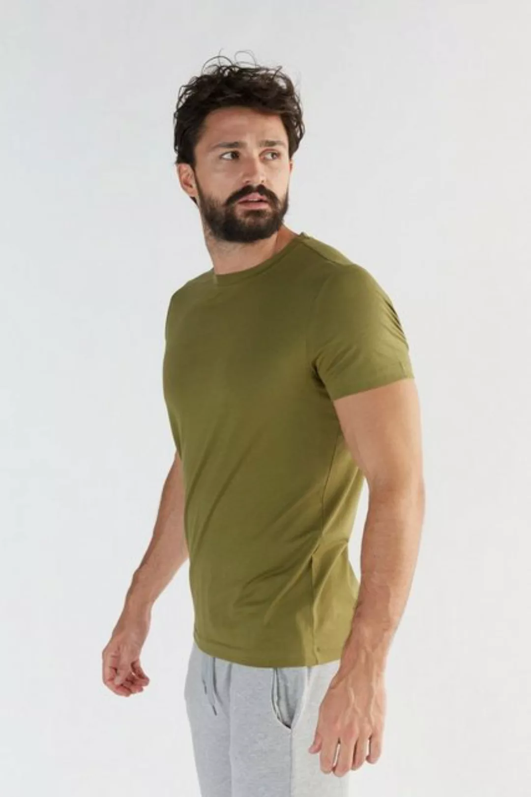 Herren Kurzarm-funktionsshirt/t-shirt Bio-baumwolle/modal günstig online kaufen