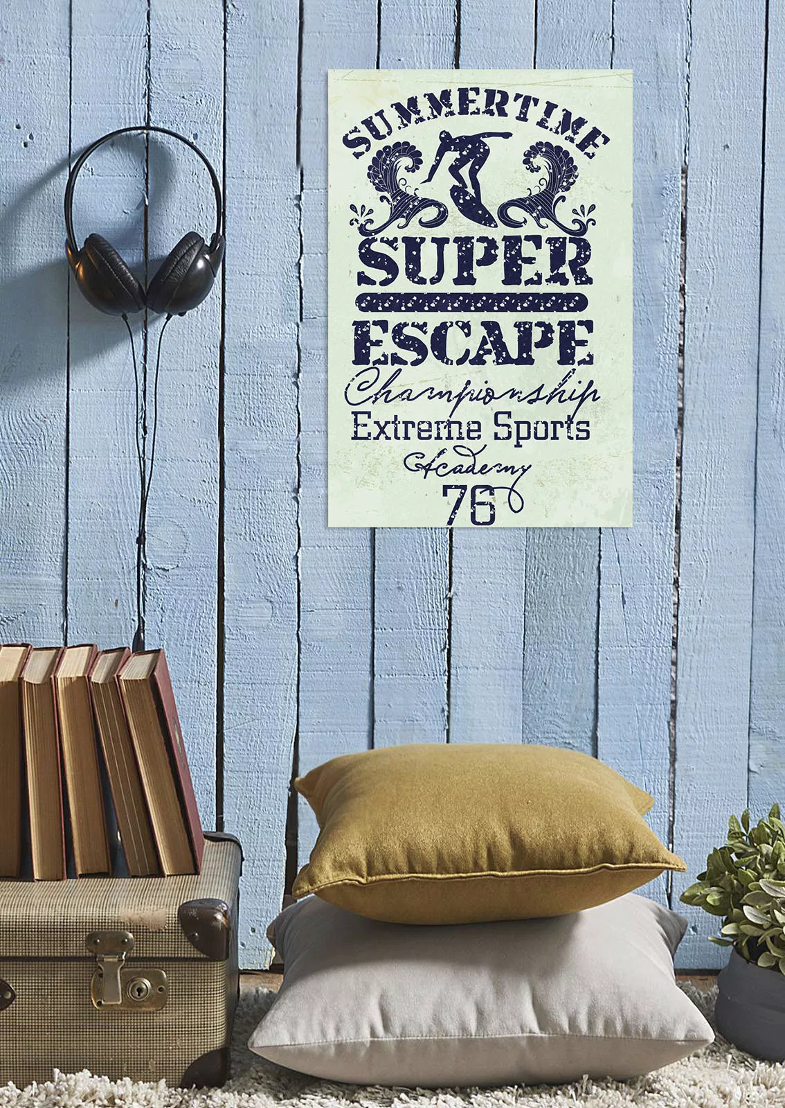 queence Metallbild "Surfer Escape", (1 St.) günstig online kaufen