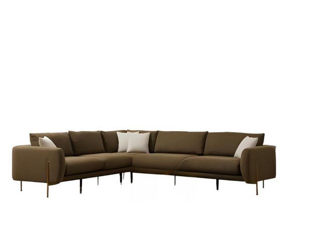 Xlmoebel Ecksofa Modernes Ecksofa in Dunkelgrün Luxuriöses Polstersofa Eleg günstig online kaufen