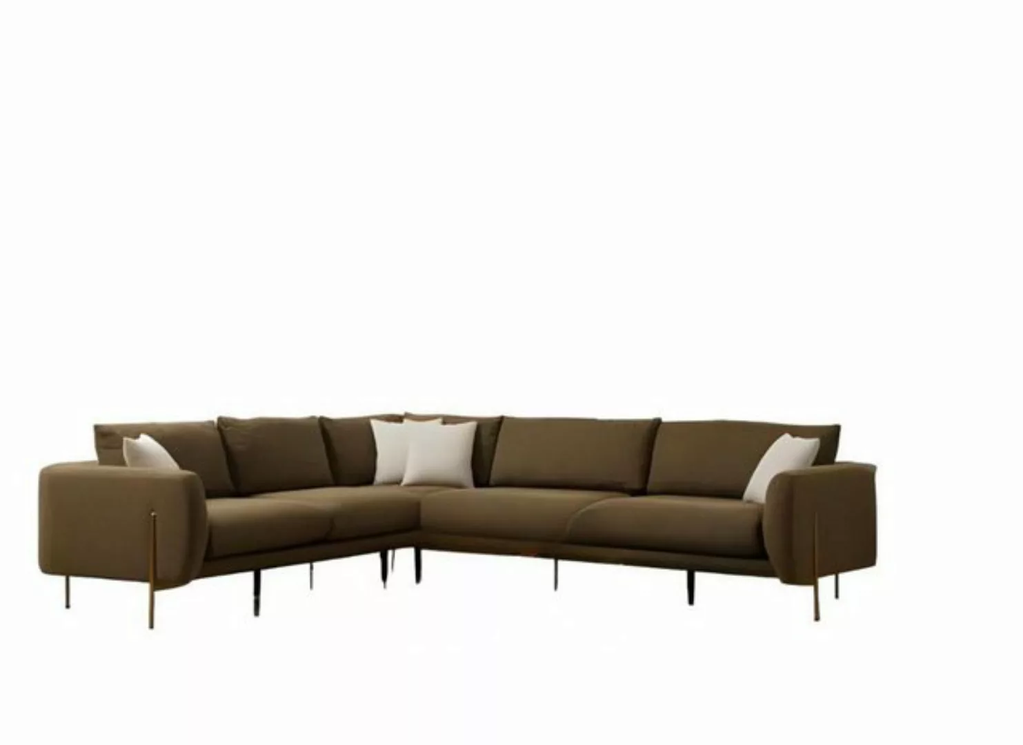 Xlmoebel Ecksofa Modernes Ecksofa in Dunkelgrün Luxuriöses Polstersofa Eleg günstig online kaufen