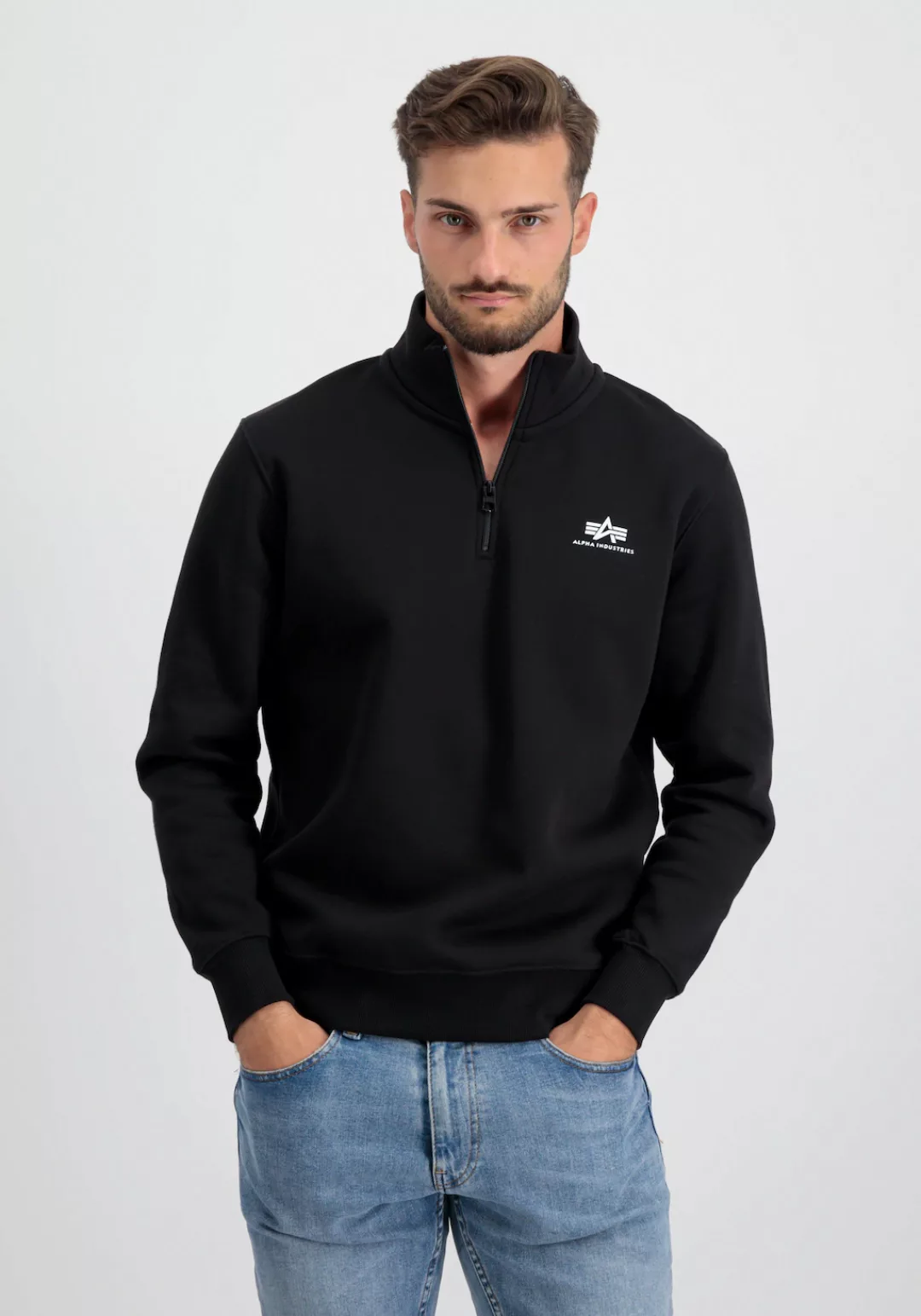 Alpha Industries Sweater "Alpha Industries Men - Sweatshirts Half Zip Sweat günstig online kaufen