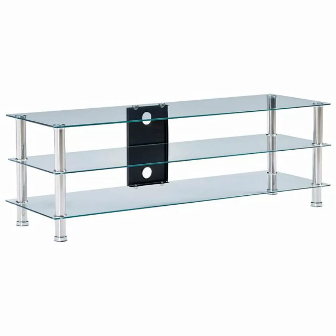 vidaXL TV-Schrank TV-Tisch Transparent 120 x 40 x 40 cm Gehärtetes Glas (1- günstig online kaufen