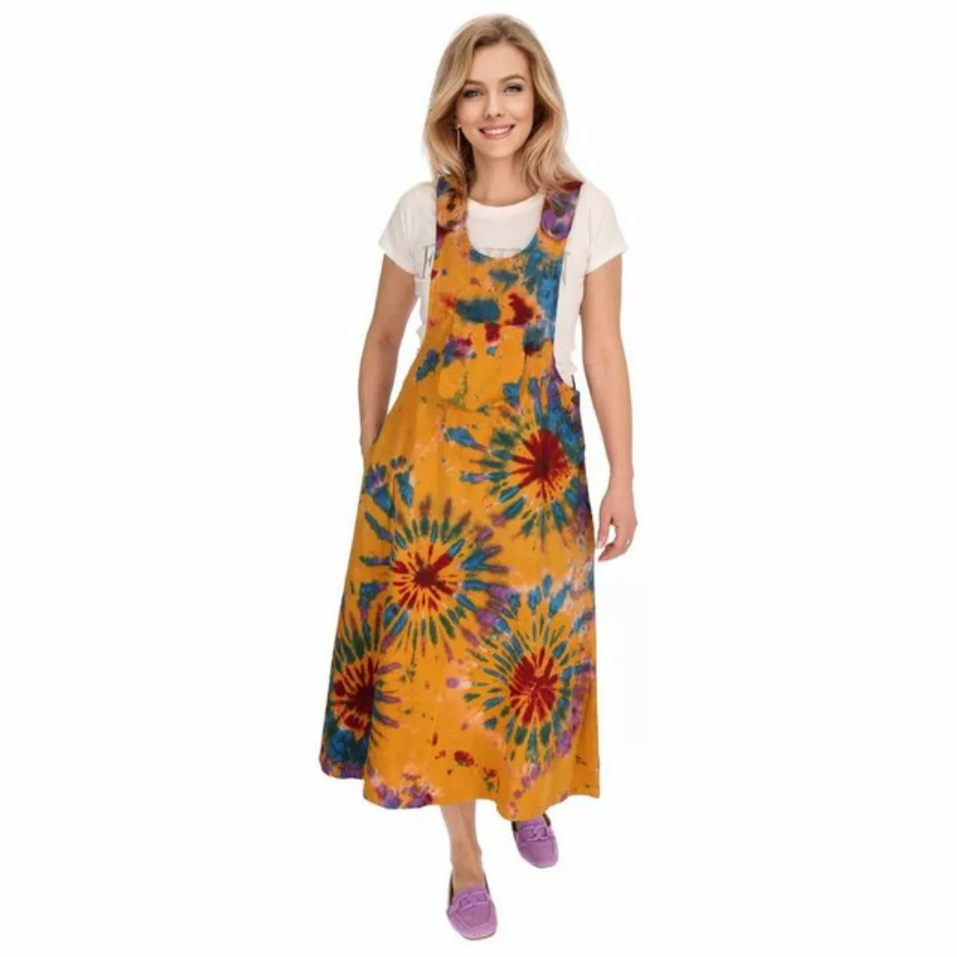 KUNST UND MAGIE Latzhose Latzkleid bunt Tie Dy Batik Boho Ibiza 70er Overal günstig online kaufen