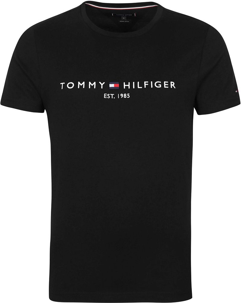 Tommy Hilfiger Logo T-shirt Schwarz - Größe 3XL günstig online kaufen