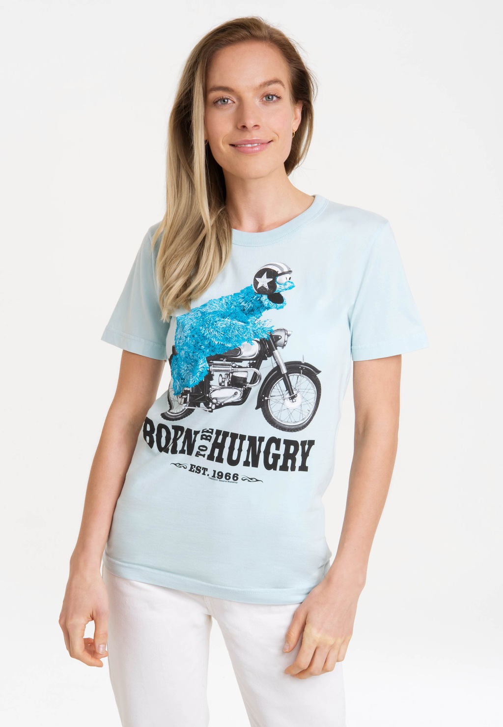 LOGOSHIRT T-Shirt "Sesamstrasse – Krümelmonster Motorrad", mit lizenziertem günstig online kaufen