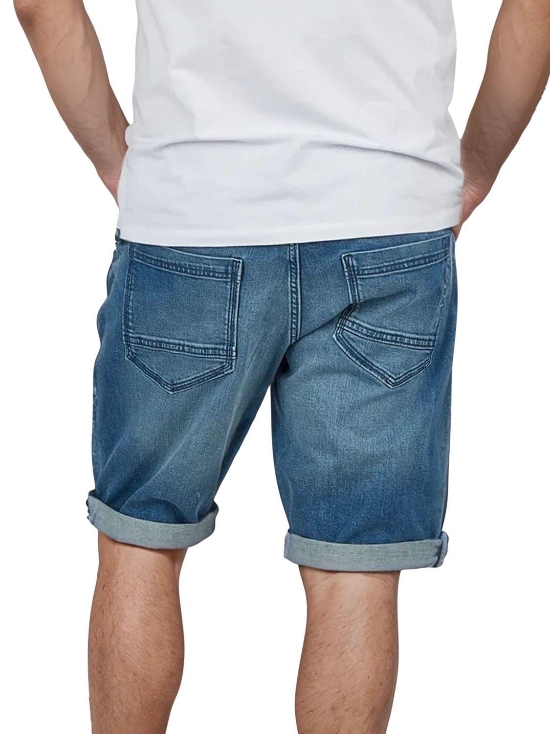 Tom Tailor Jeans Shorts Herren Stretch Kurz Regular Slim Fit Josh günstig online kaufen