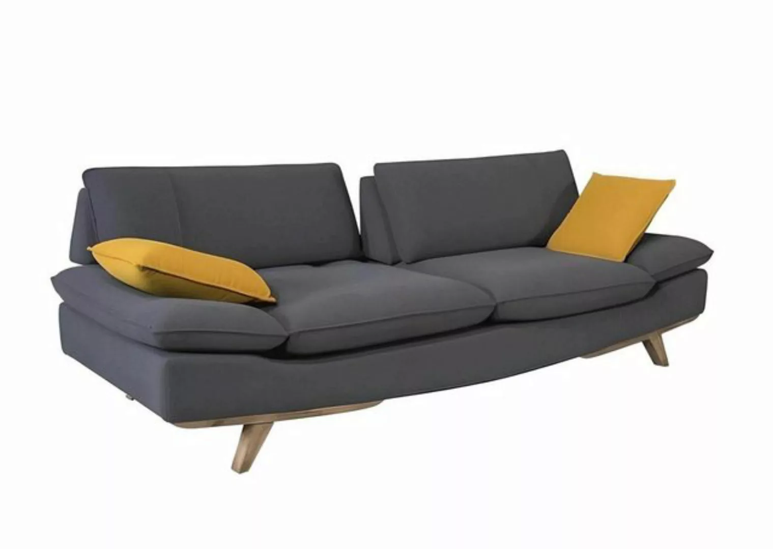 Xlmoebel 3-Sitzer Elegantes Grau 3-Sitzer Sofa Zeitgemäße Prunkvolle Wohnra günstig online kaufen