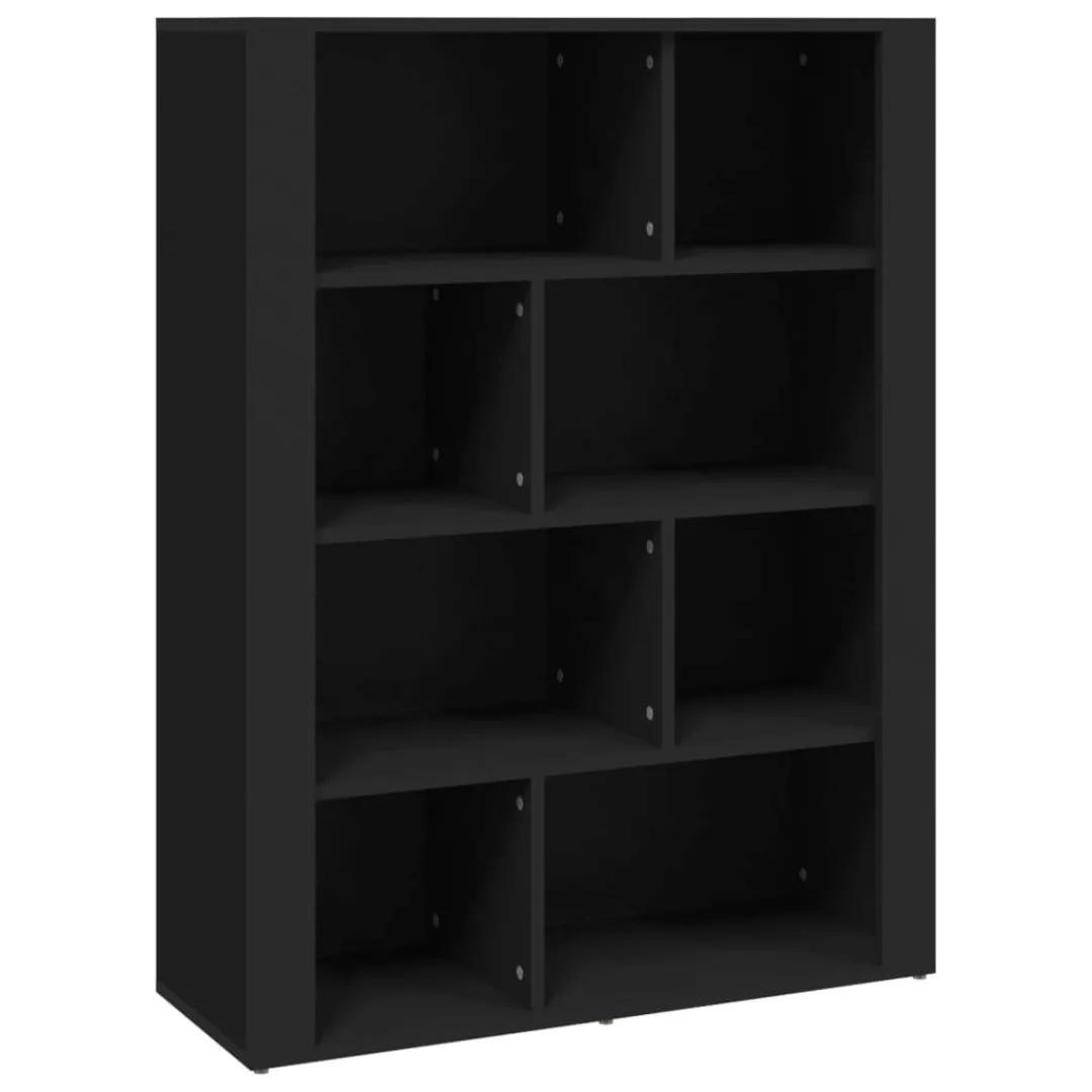 Vidaxl Sideboard Schwarz 80x30x106 Cm Holzwerkstoff günstig online kaufen