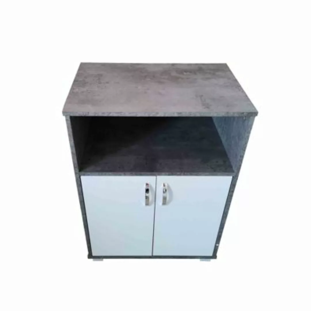 HTI-Line Küchenschrank Blanca grau/weiß günstig online kaufen
