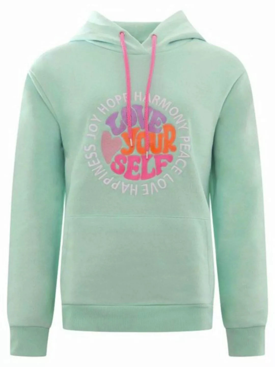 Zwillingsherz Hoodie "Love Yourself" Details: Fronttaschen, innen mit Fleec günstig online kaufen