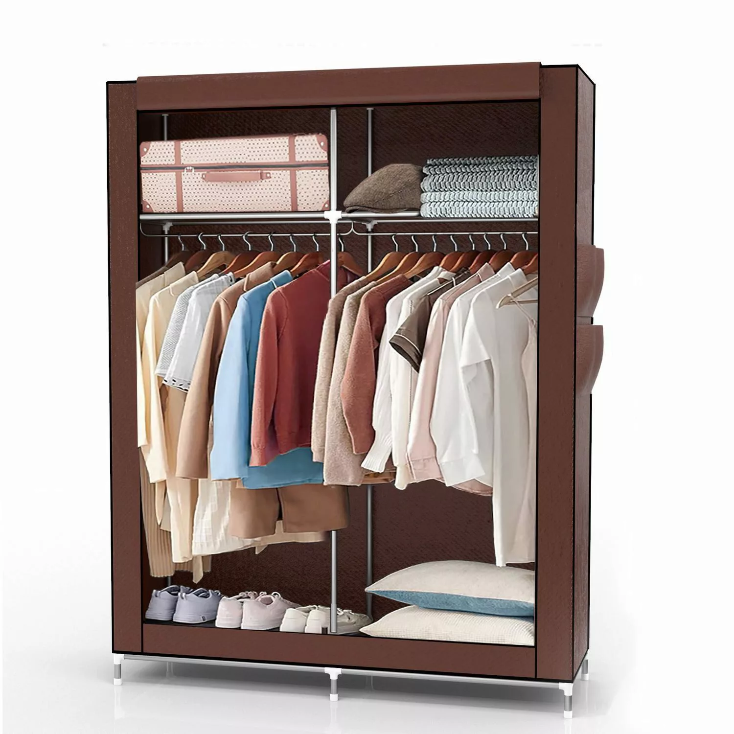 Intirilife Kleiderschrank (Stoffschrank, 1-St) Faltschrank 170x108x45 günstig online kaufen