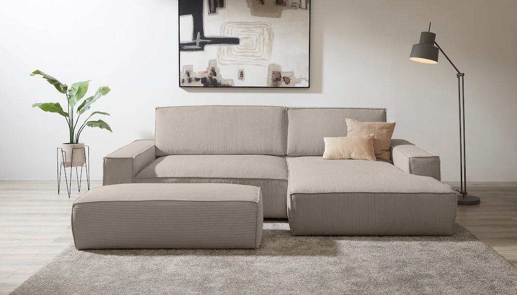Home affaire Polsterecke "NEU: SHERWOOD XXL tief, L-Form mit Schlaffunktion günstig online kaufen