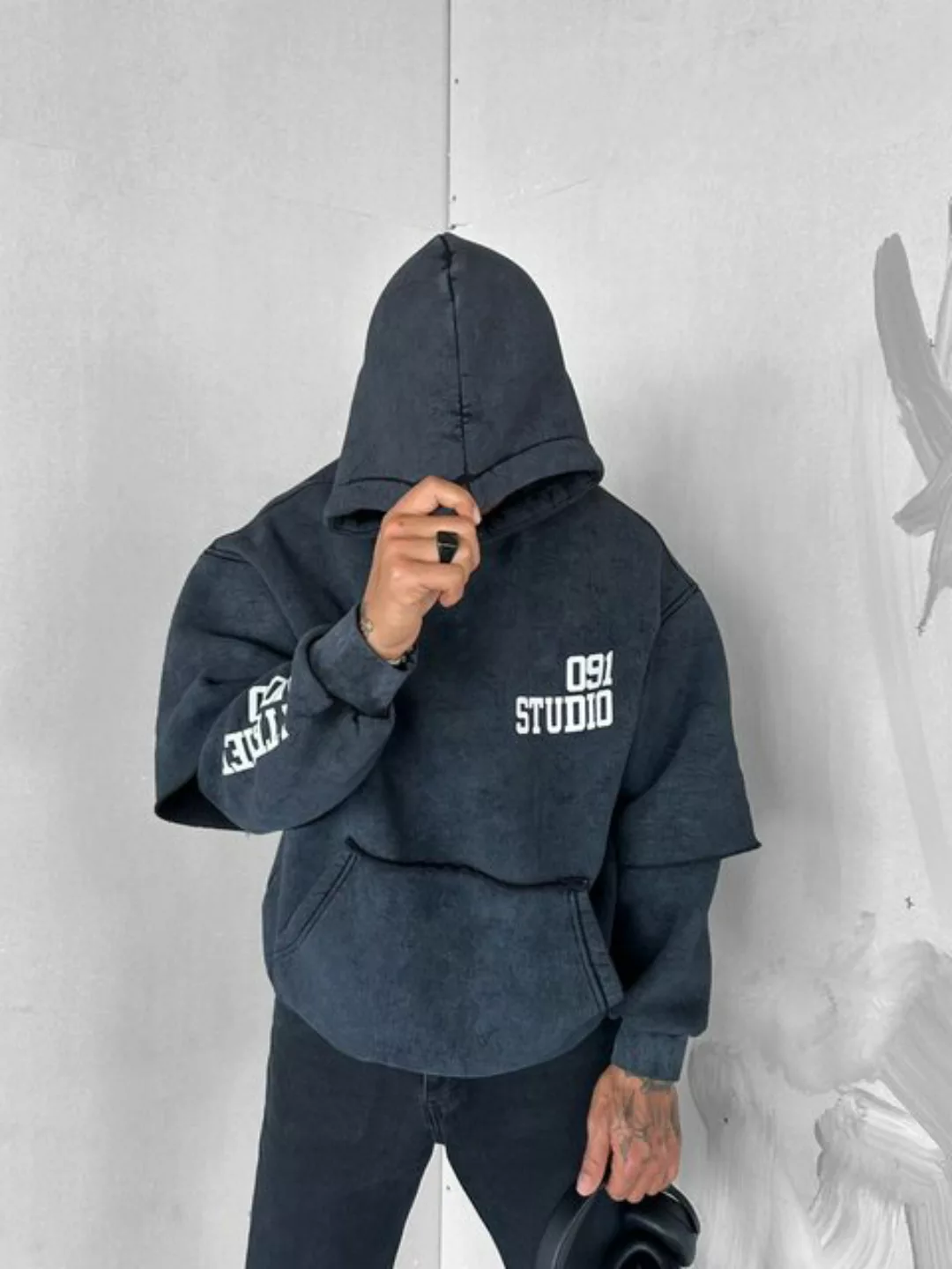 Abluka Hoodie Oversize Fleece Washed Hoodie – Bequem und stylisch! günstig online kaufen