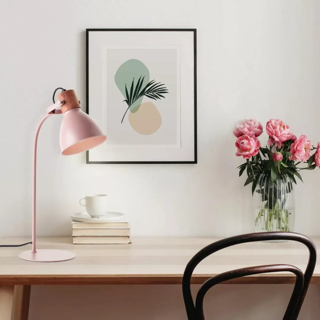 Brilliant Tischleuchte Erena 52 cm Hellrosa günstig online kaufen