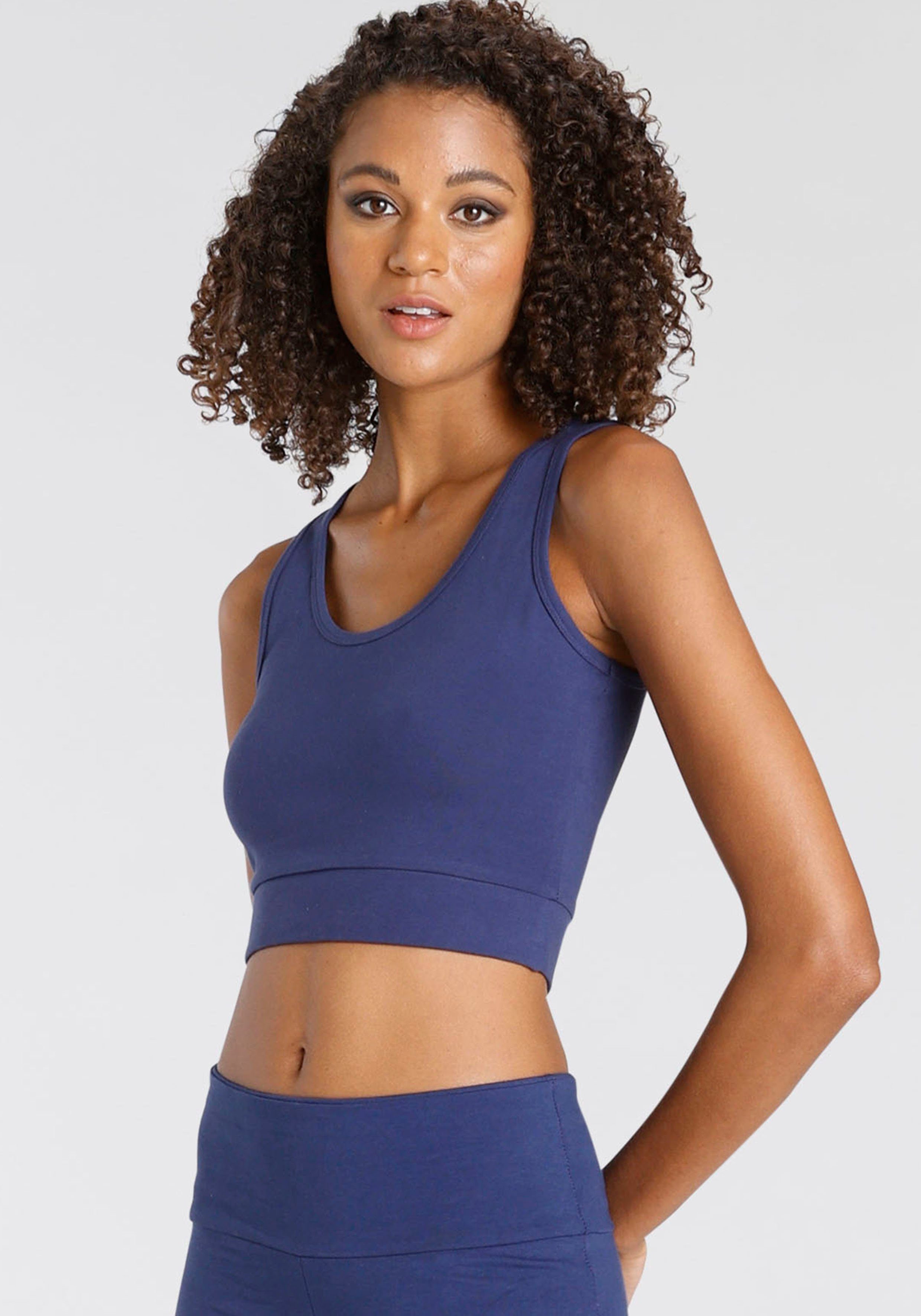 LASCANA ACTIVE Sporttop Crop-Top mit breiten günstig online kaufen