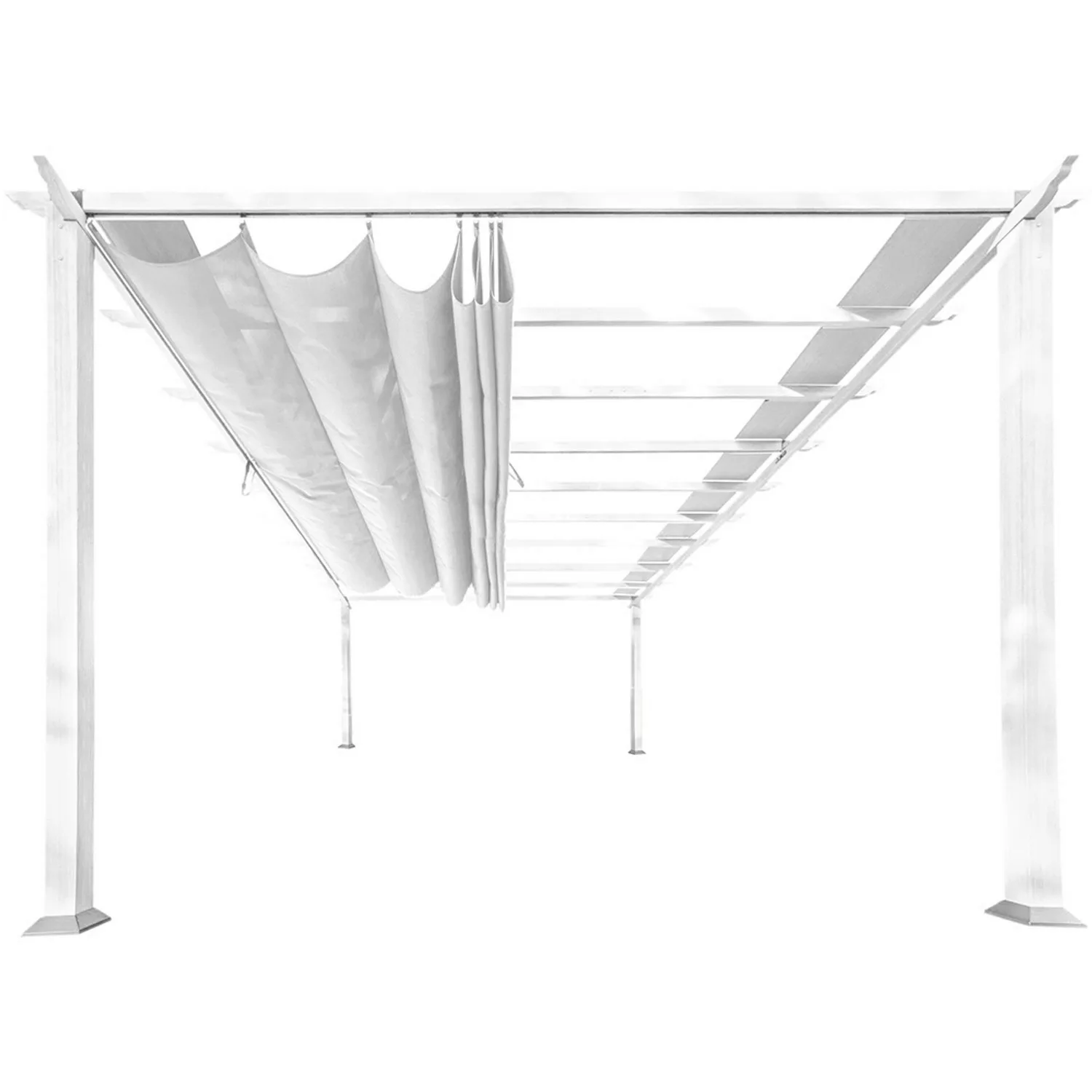 Pavillon Pergola Gazebo Florenz Weiß günstig online kaufen