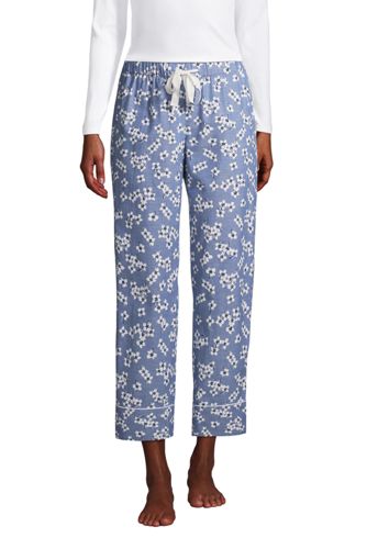 Draper James Chambray-Pyjamahose, Damen, Größe: 48-50 Normal, Blau, Baumwol günstig online kaufen