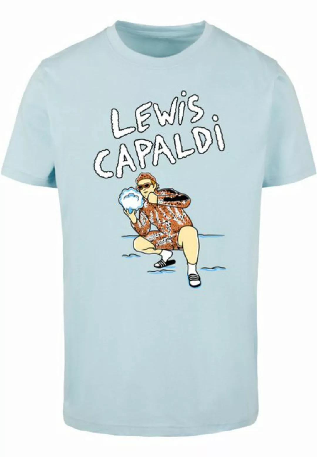 Merchcode T-Shirt Merchcode Herren Lewis Capaldi - Snowleopard T-Shirt (1-t günstig online kaufen