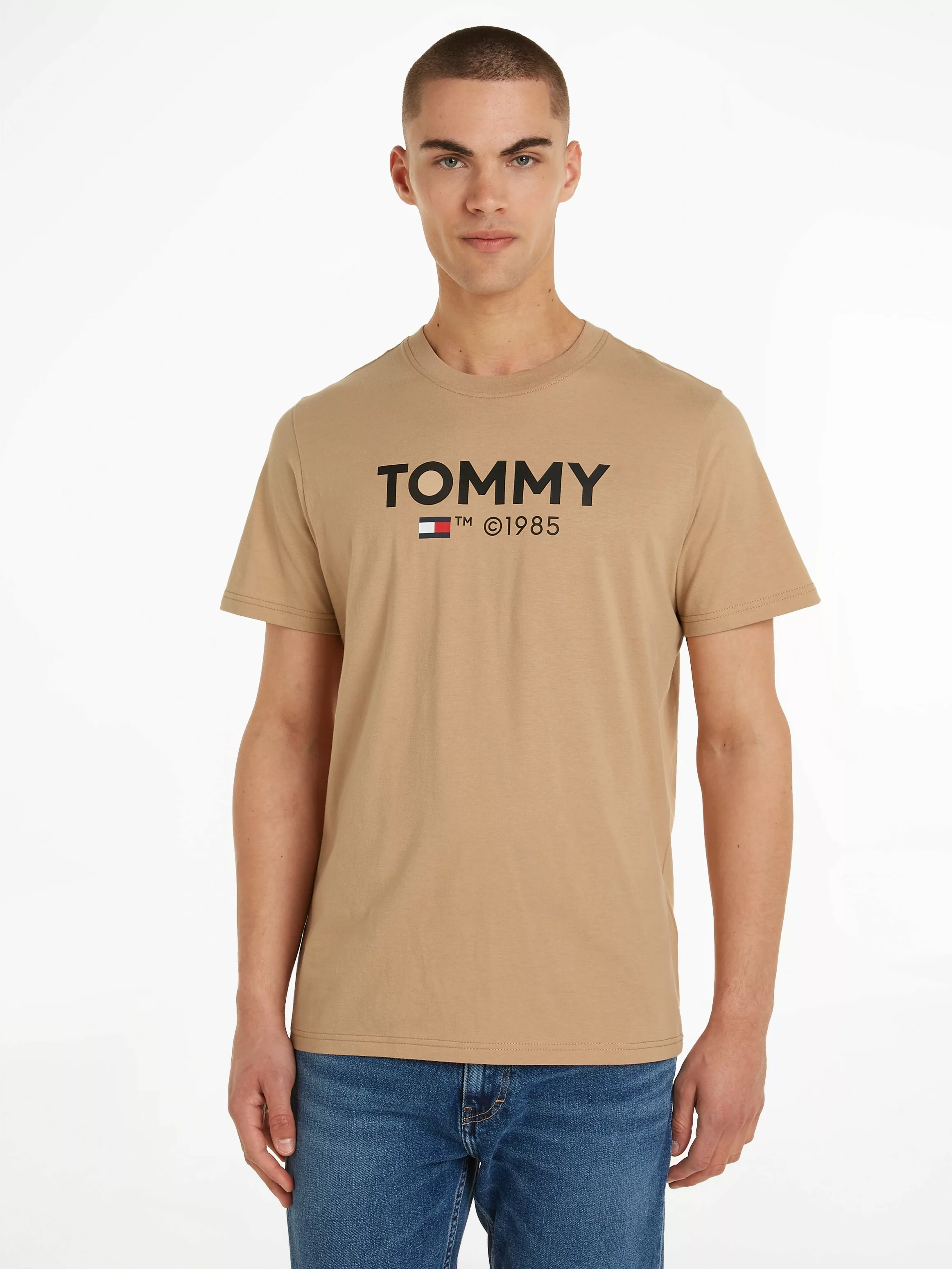 Tommy Jeans T-Shirt "TJM SLIM ESSENTIAL TOMMY TEE", mit großem Tommy Druck günstig online kaufen