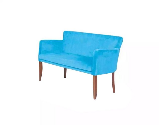 JVmoebel Sofa Blauer Textil Zweisitzer Arbeitszimmer Couch Moderne Büromöbe günstig online kaufen