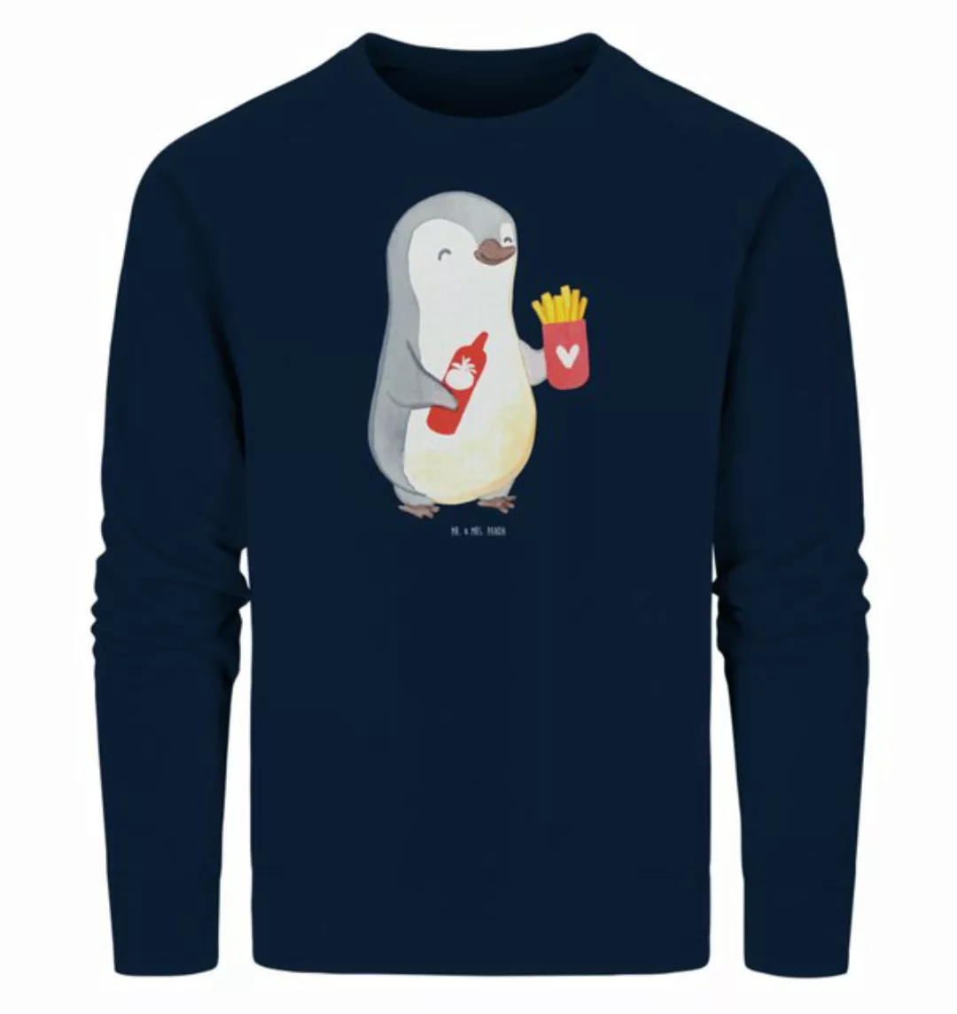 Mr. & Mrs. Panda Longpullover Größe XL Pinguin Pommes - French Navy - Gesch günstig online kaufen