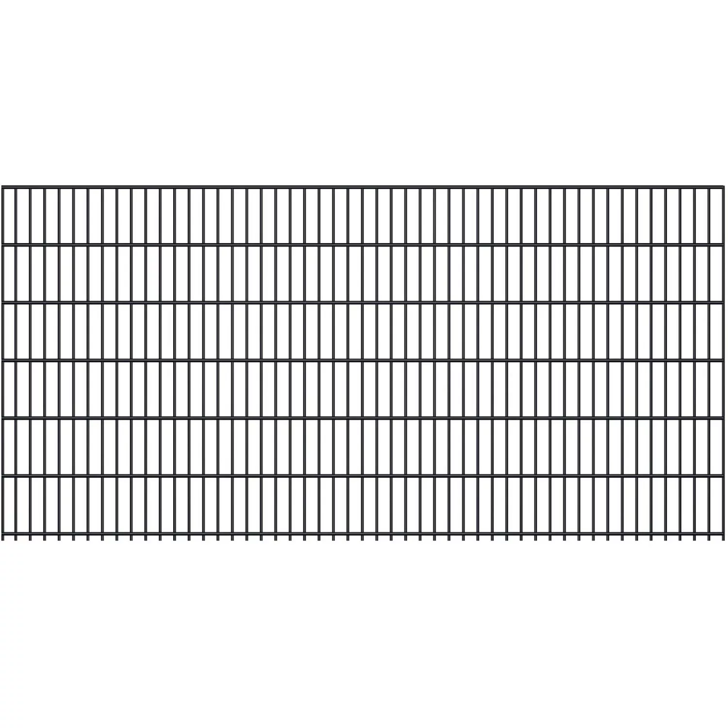 Doppelstabmatte 6/5/6 mm Anthrazit 250 cm x 123 cm günstig online kaufen