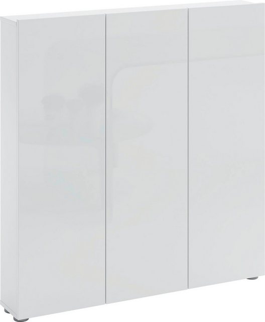 KITALY Schuhschrank in weiß mit 3 Türen und 12 Fächern (BxHxT: 110,2x115x18 günstig online kaufen