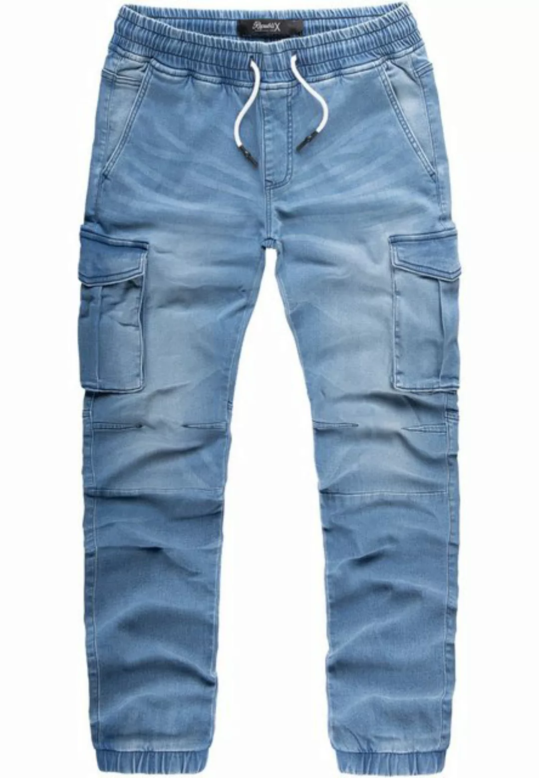 REPUBLIX Cargohose CILIAN Herren Sweathose in Stretch Denim Jeans günstig online kaufen