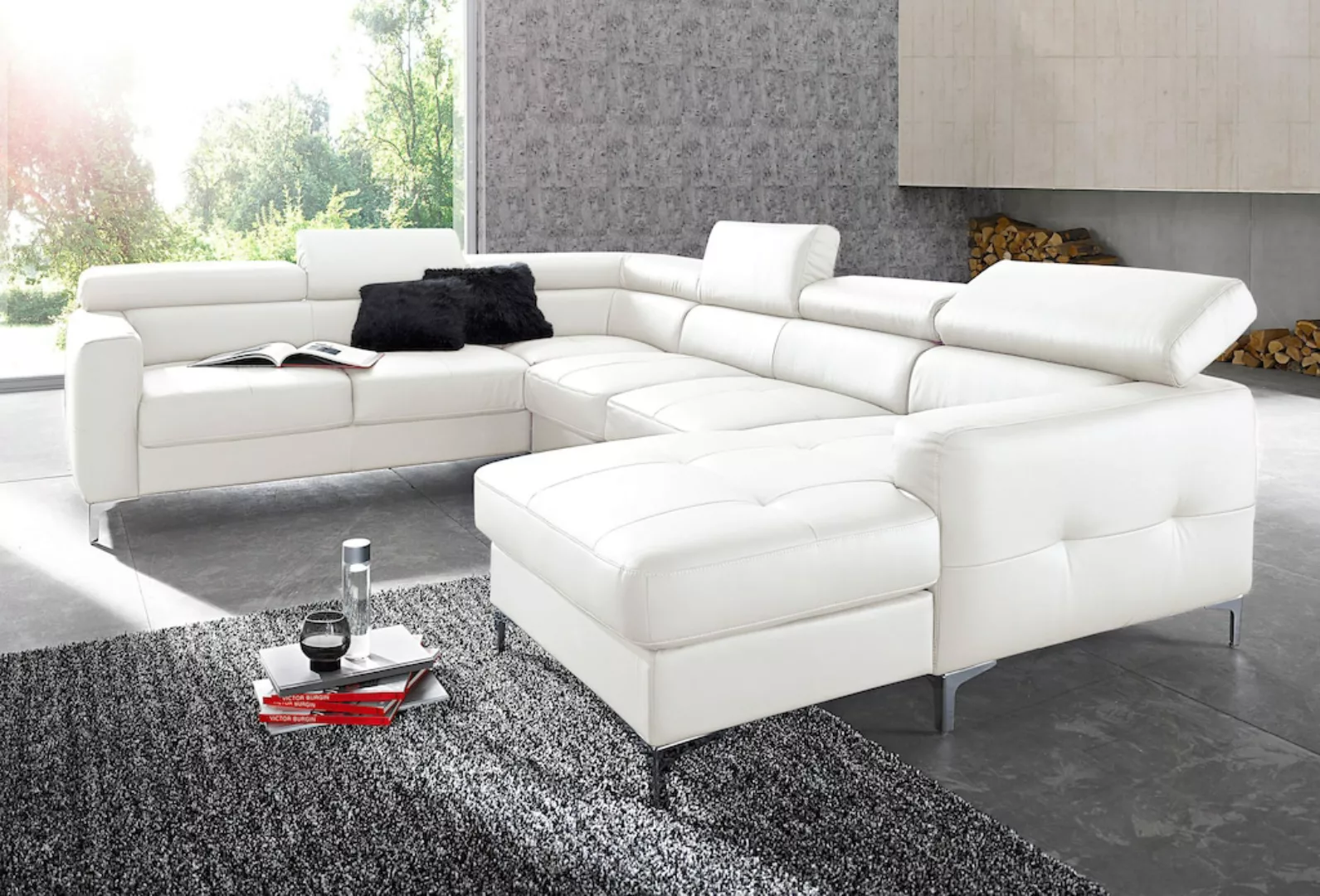 COTTA Wohnlandschaft "Ecksofa in modernem Design, U-Form" günstig online kaufen