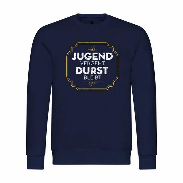 deinshirt Rundhalspullover Herren Sweatshirt Jugend vergeht Durst bleibt Mi günstig online kaufen