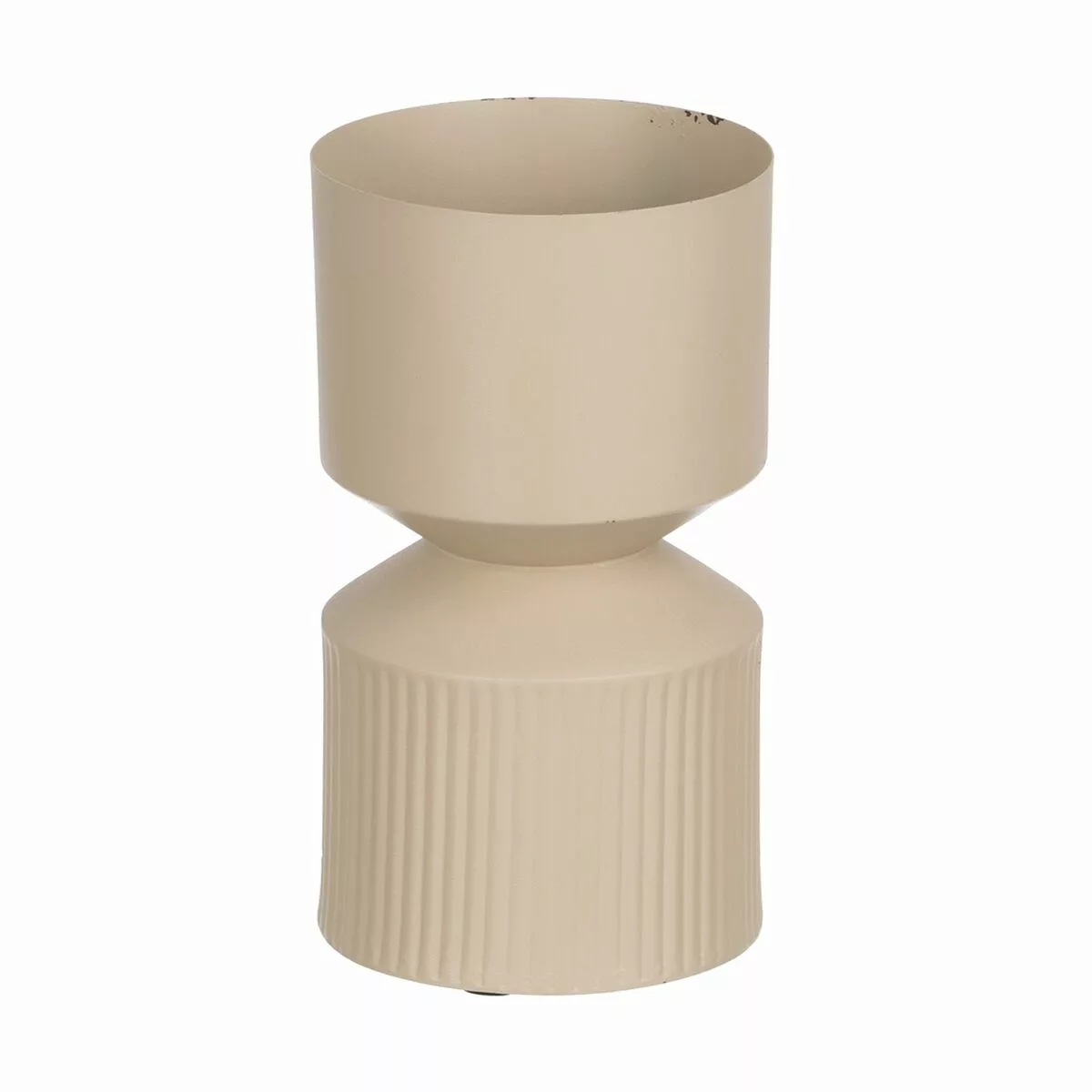 Vase 18 X 18 X 31 Cm Creme Eisen günstig online kaufen