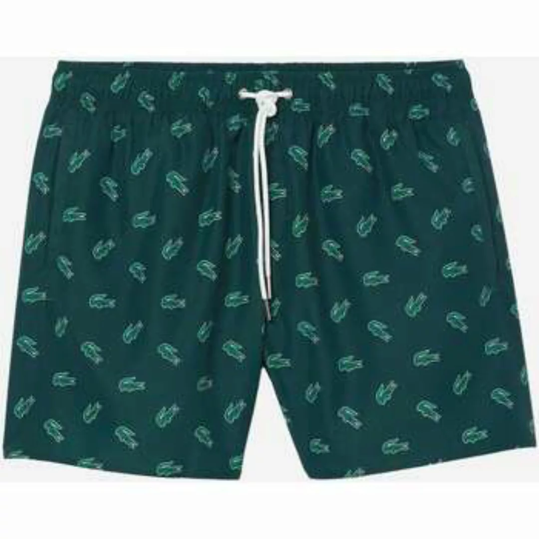 Lacoste  Badeshorts Badehose mit Allover-Print – Sinople Multico günstig online kaufen