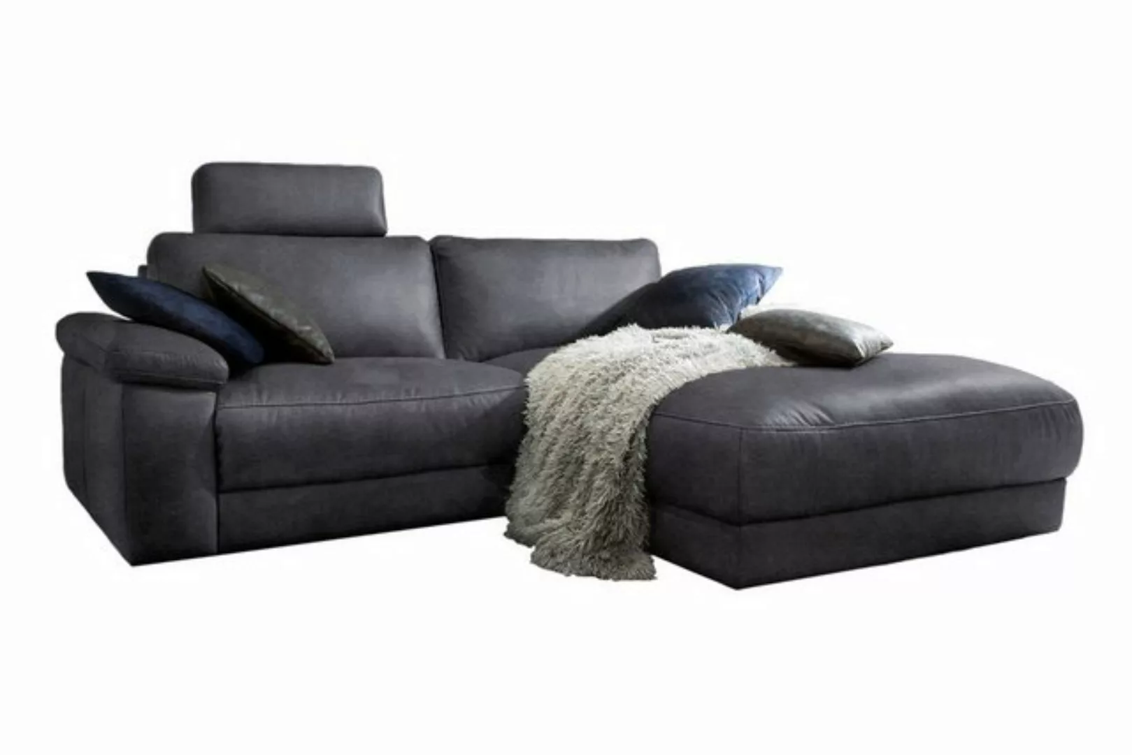 KAWOLA Ecksofa LOLA, Couch L-Form rechts oder links, Sitzvorzug motorisch, günstig online kaufen