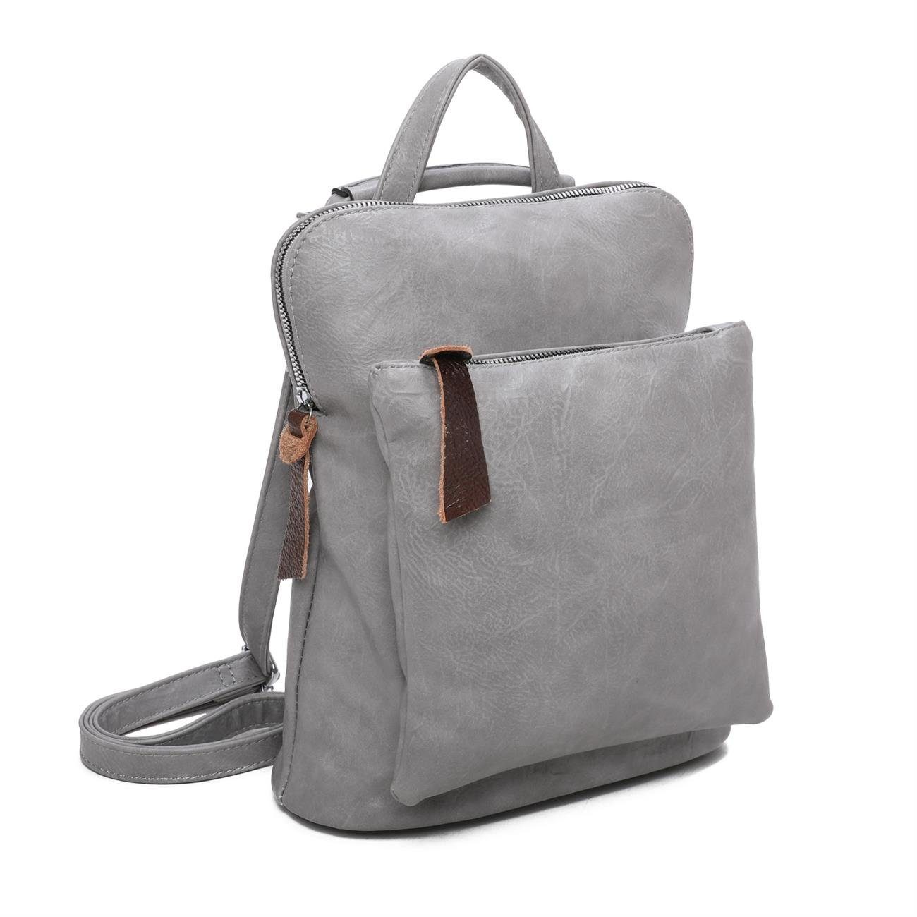 ITALYSHOP24 Rucksack Damen Rucksack Tasche Umhängetasche günstig online kaufen