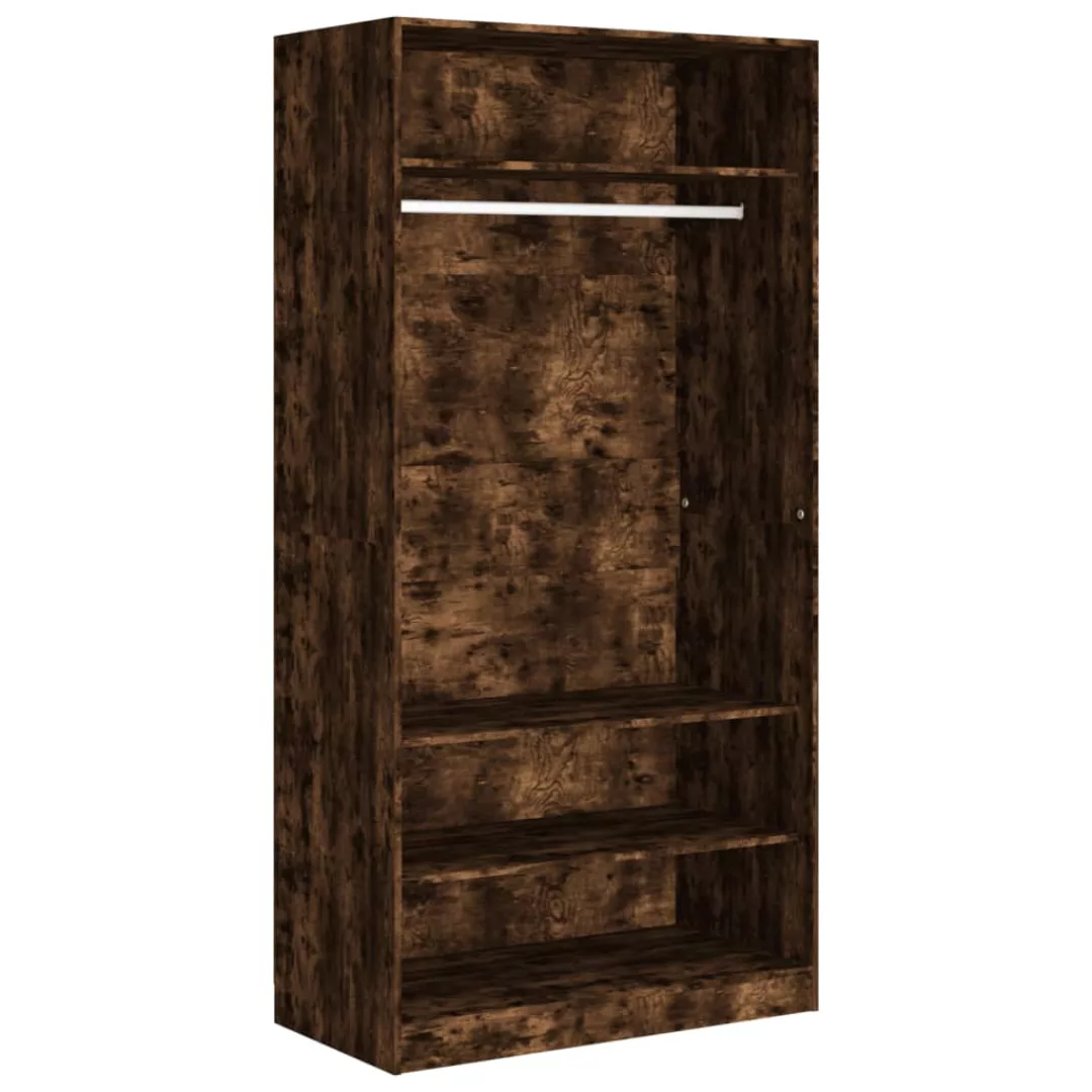 Vidaxl Kleiderschrank Räuchereiche 100x50x200 Cm Holzwerkstoff günstig online kaufen