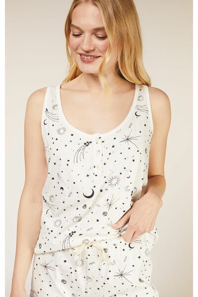 Pyjamatop - Stars Pyjama Vest - Aus Bio-baumwollle günstig online kaufen