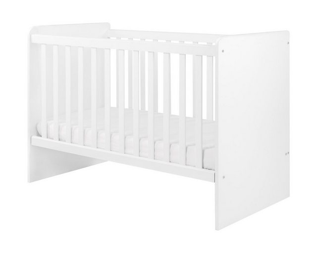 Kikkaboo Komplettbett Babybett Ayla 140 x 70 cm, Gitterstäbe abnehmbar, 3 E günstig online kaufen