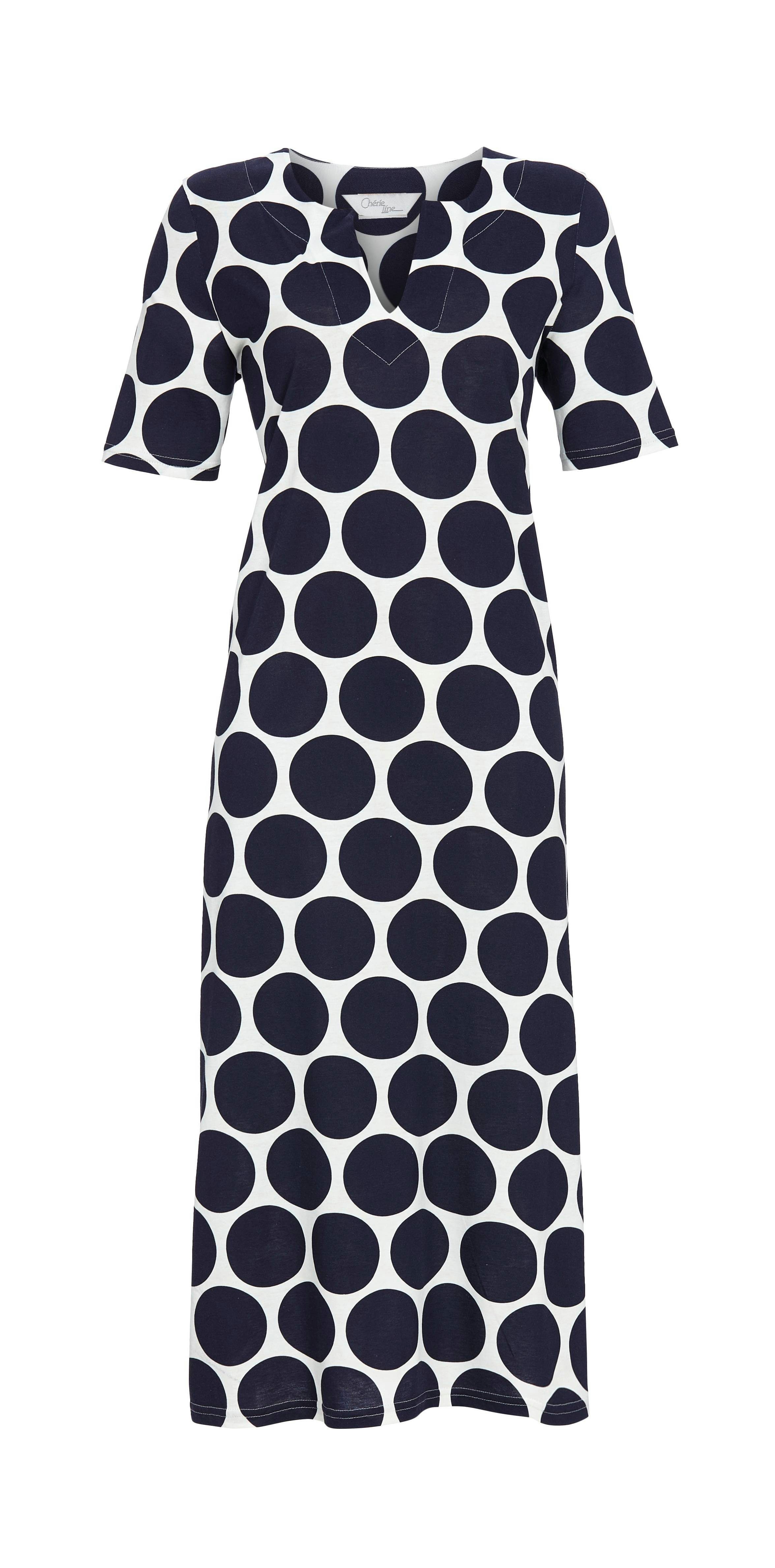 Chérie Line Nachthemd mit Polka Dots günstig online kaufen