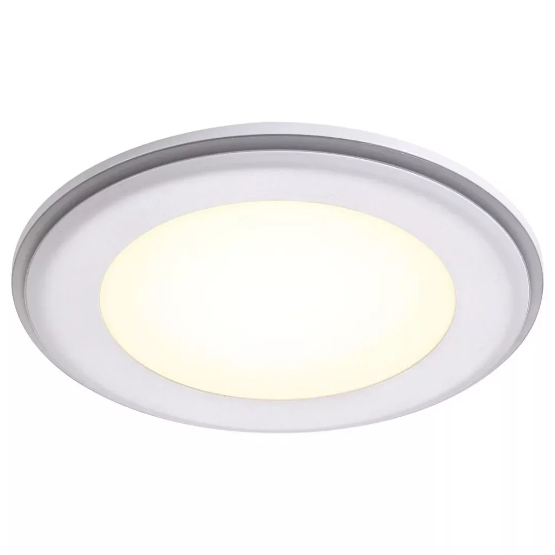 LED Deckeneinbauleuchte Elkton in Weiß 800lm 145 mm günstig online kaufen