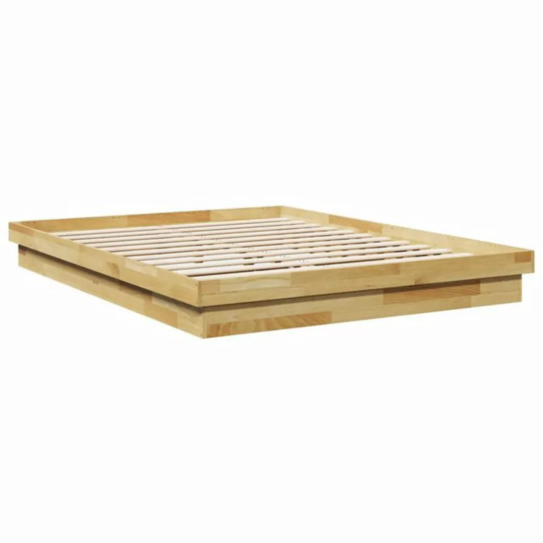 vidaXL Bett Massivholzbett ohne Matratze 160x200 cm Eichenholz günstig online kaufen