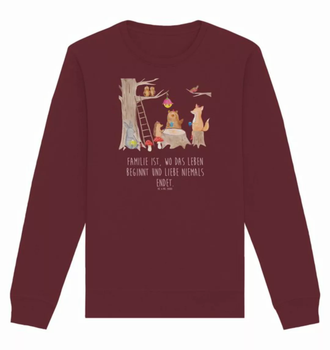 Mr. & Mrs. Panda Longpullover Waldtiere Picknick Größe XS - Burgundy - Gesc günstig online kaufen