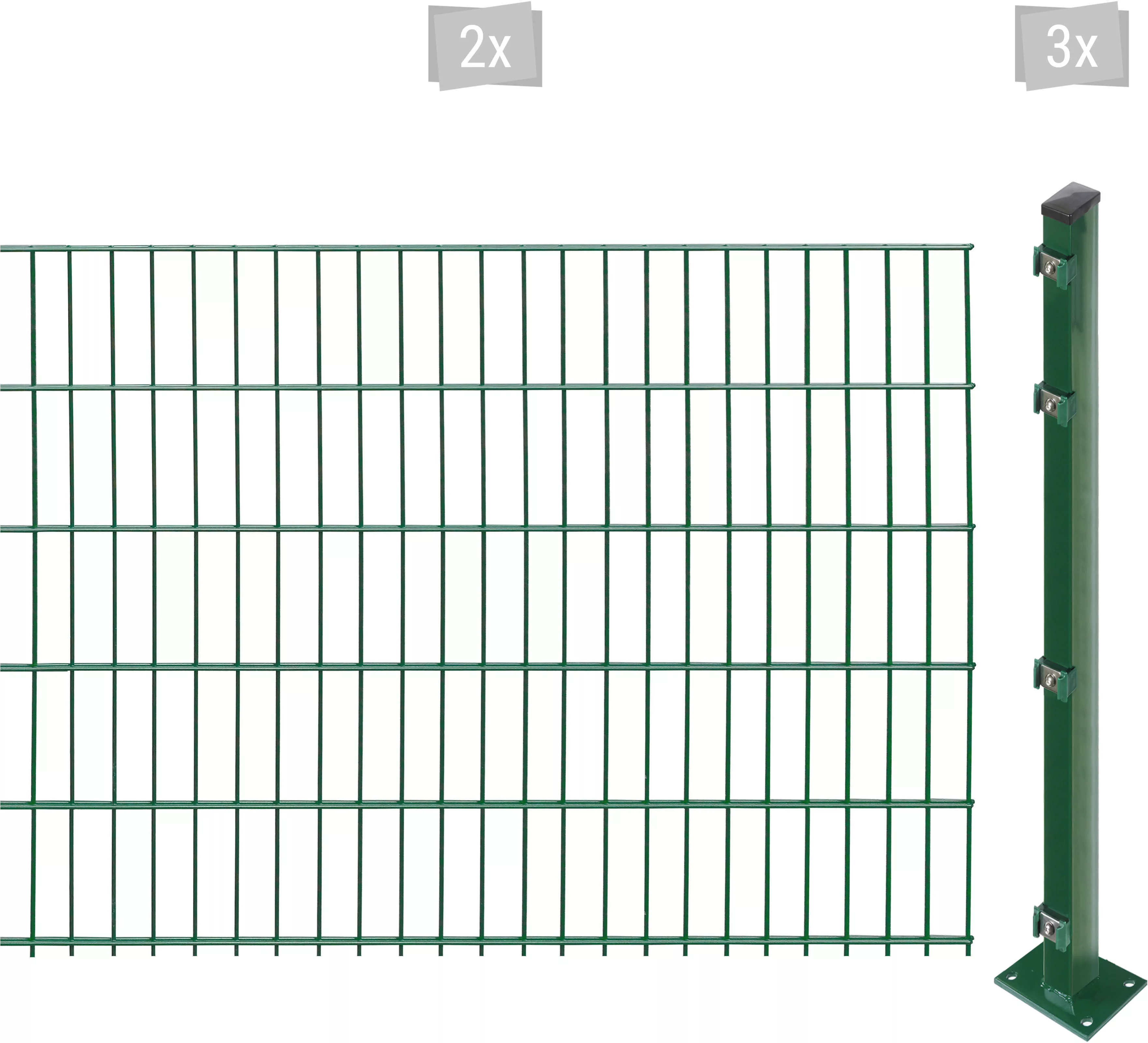 Arvotec Doppelstabmattenzaun "EASY 103 zum Aufschrauben", Zaunhöhe 103 cm, günstig online kaufen