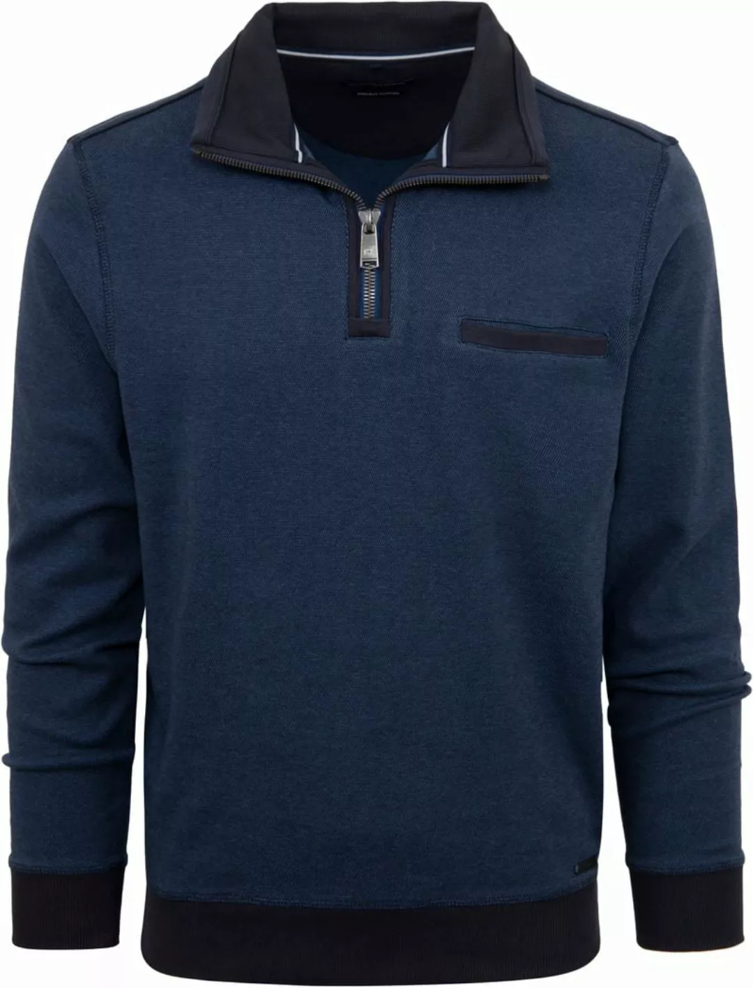 Casa Moda Halfzip Pullover Blau - Größe 5XL günstig online kaufen